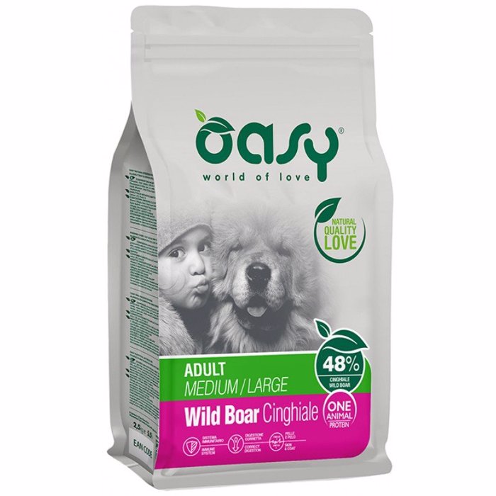 OASY XIRA TROFI SKuLOu ONE ANIMAL PROTEIN MEDIUM - LARGE WILD BOAR 12KG